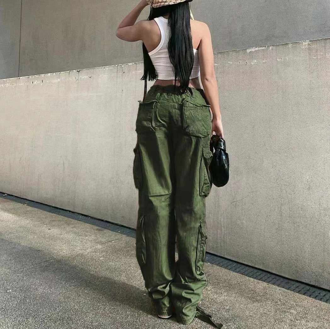 Women Fashion 90s Cargo Pants Baggy