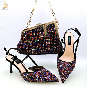 New Design Fashion Shoulder Bag and Strap High Heels