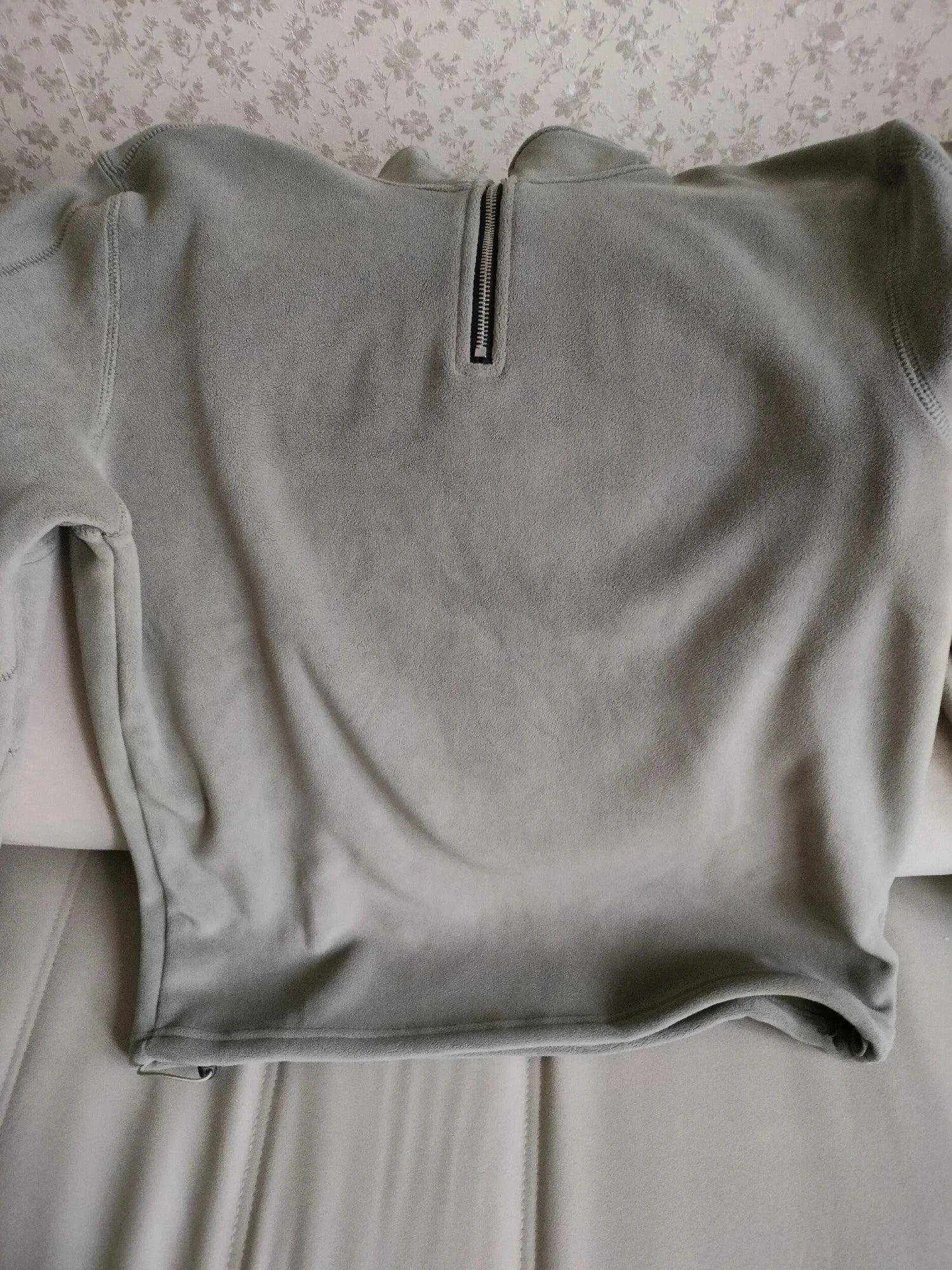 Warm Fleece Men's Sweatshirt Zipper Neck Pullover