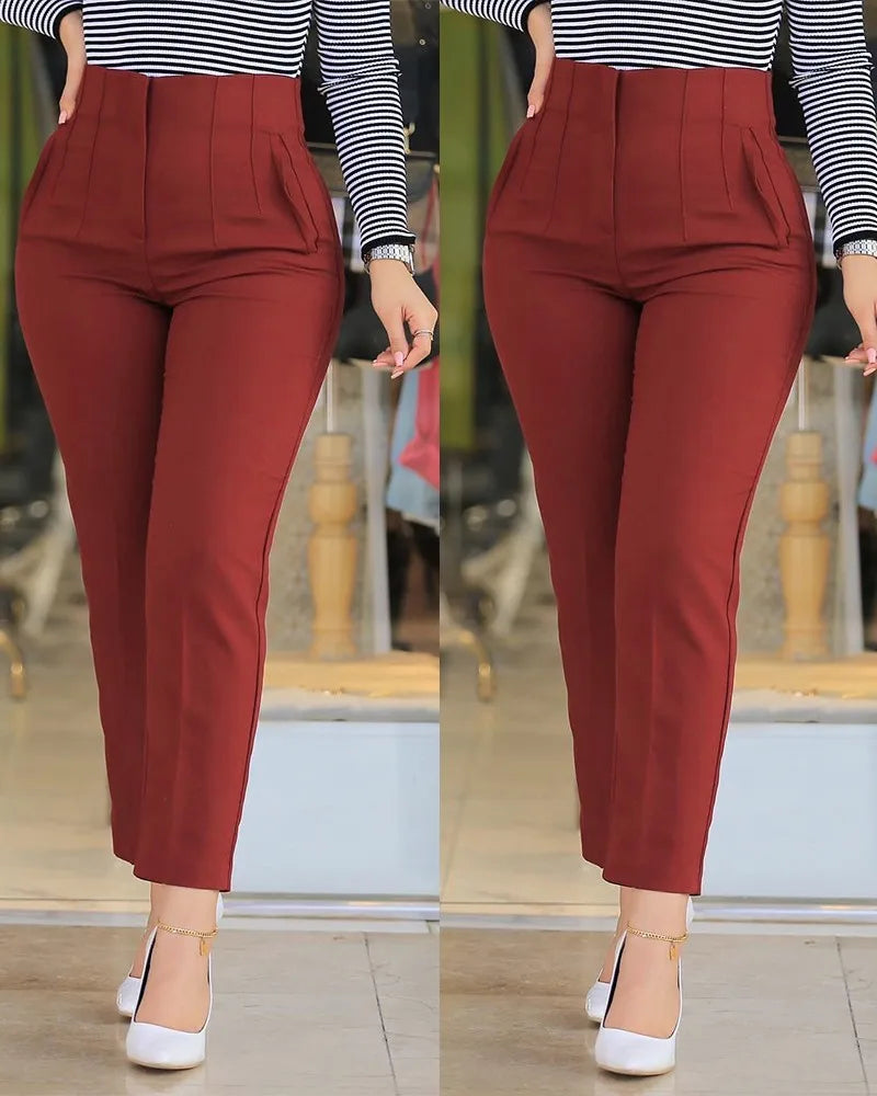 elegant Slim Pants High Waist for Woman