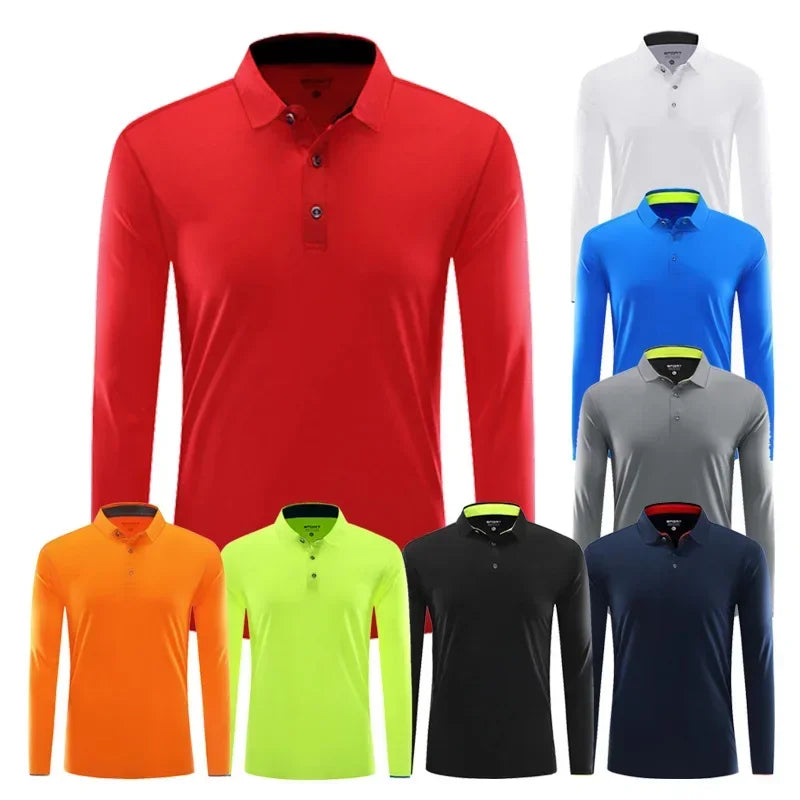 Plus Size Men Running Sport Shirts Tops Long Sleeve