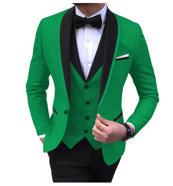 3 Piece Casual Tuxedos (Blazer + Vest + Pant)