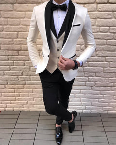 3 Piece Casual Tuxedos (Blazer + Vest + Pant)