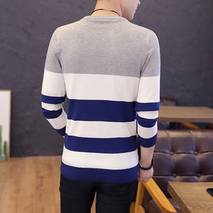 men's striped sweater