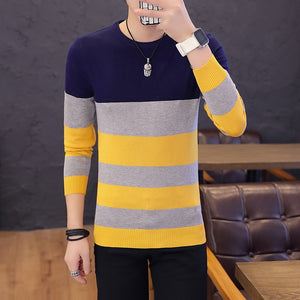 men's striped sweater