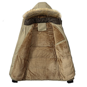 Winter Warm Thick Hooded Fur Jacket