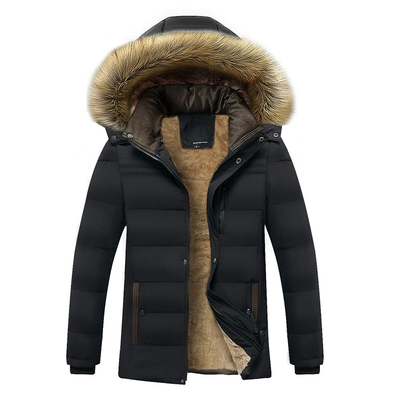 Winter Warm Thick Hooded Fur Jacket