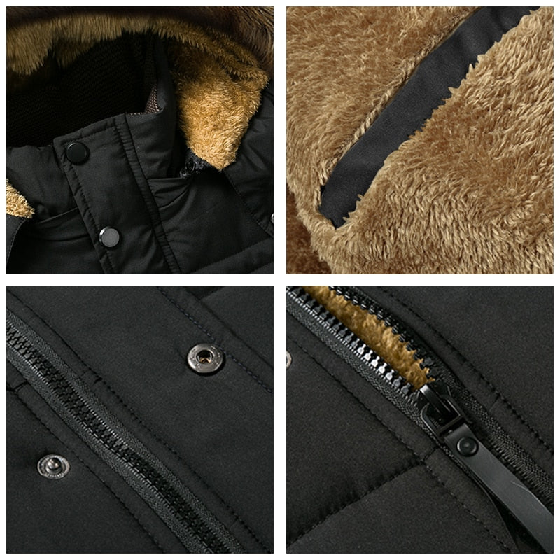 Winter Warm Thick Hooded Fur Jacket