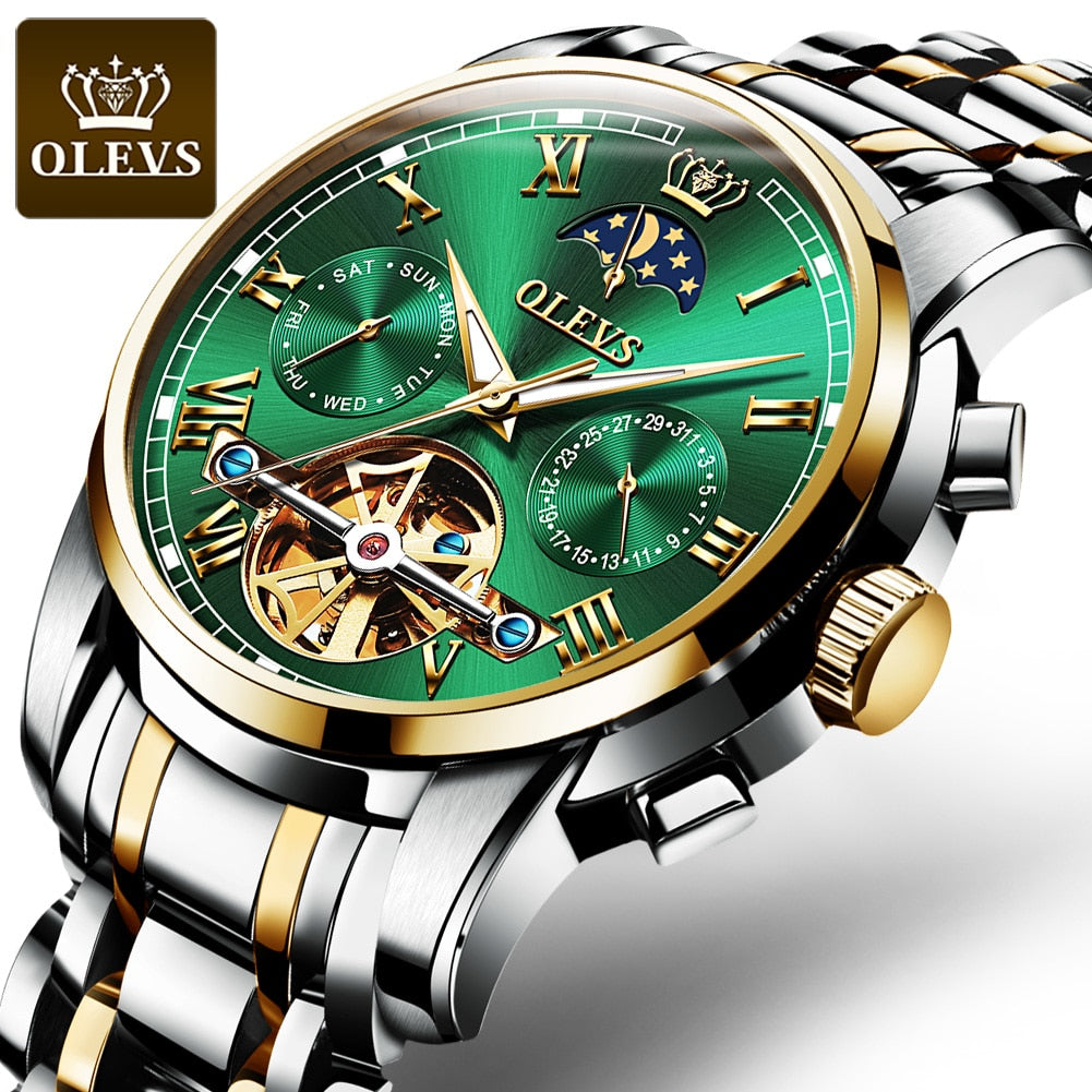 OLEVS Top Brand Men Automatic Mechanical Wristwatch