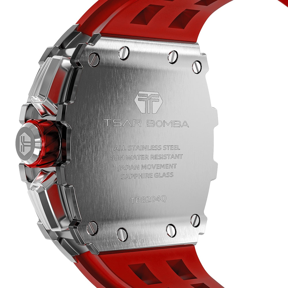 TSAR BOMBA Men's Stainless-Steel Wristwatch