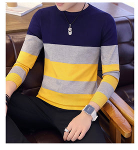 men's striped sweater