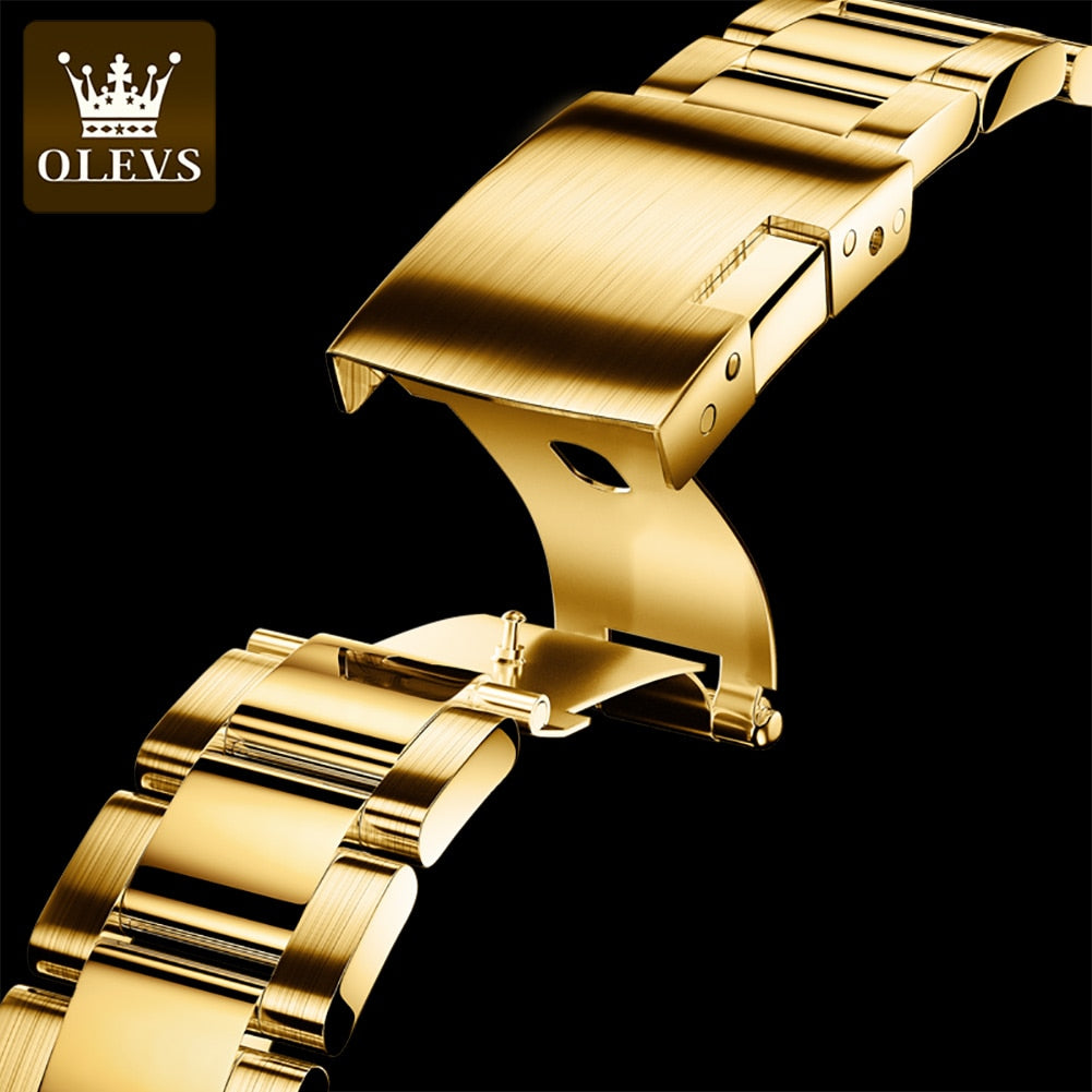 OLEVS Automatic Mechanical Stainless Steel Strap Men Wristwatch