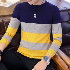 men's striped sweater