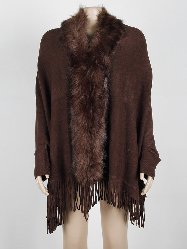 Fur Collar wrap with Sleeve