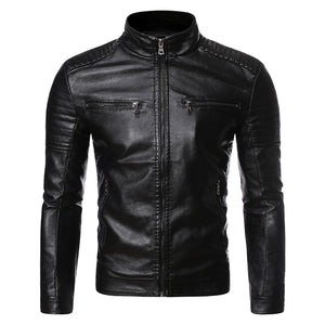 New Vintage Leather Jacket Coat