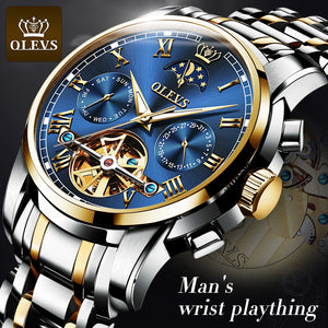 OLEVS Top Brand Men Automatic Mechanical Wristwatch