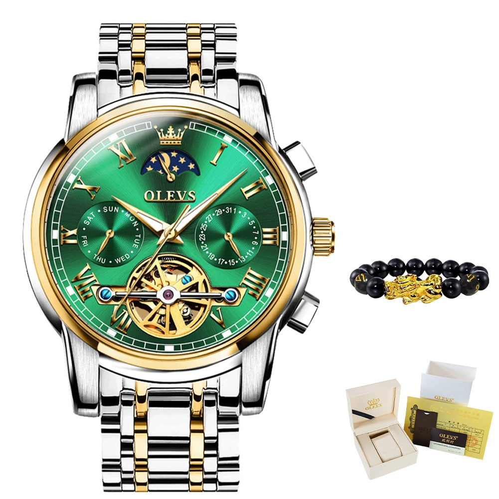 OLEVS Top Brand Men Automatic Mechanical Wristwatch