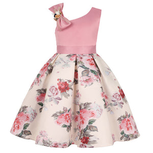 Flower Dresses for Girls with Bow