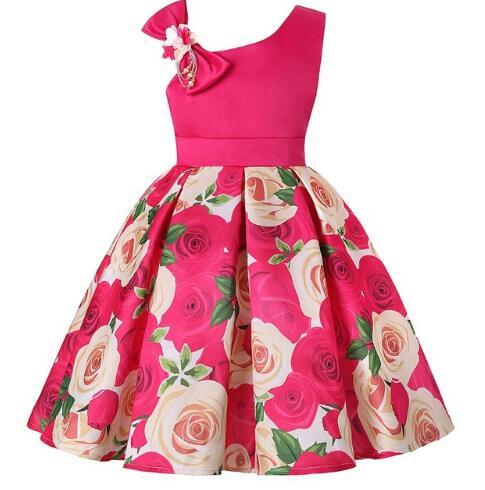 Flower Dresses for Girls with Bow