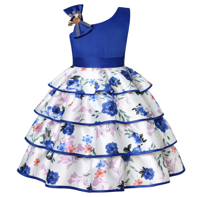 Flower Dresses for Girls with Bow