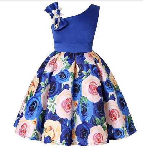 Flower Dresses for Girls with Bow