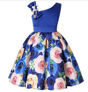 Flower Dresses for Girls with Bow